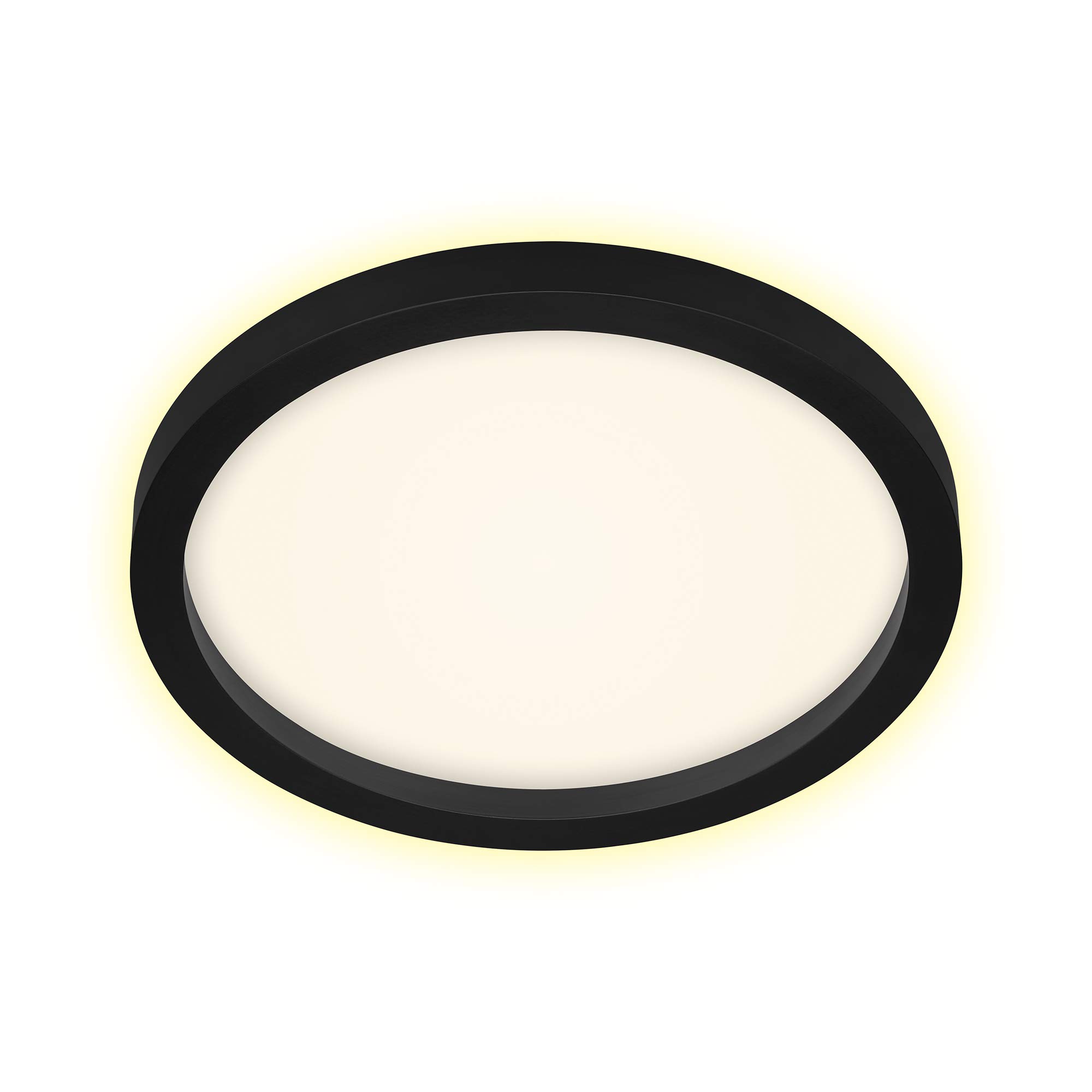 BRILONER Leuchten LED Light, Ceiling lamp with Backlight, 18 Watts, 2400 Lumens, 3000 Kelvin, Ø 29.7cm, White-Black, 7361-015