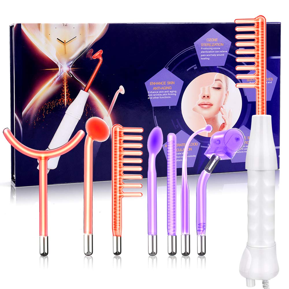 High Frequency Facial Device, Portable Handhold Frequency Device with 7 Wands: Beauty