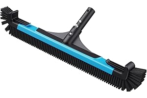 Mowend Pool Brush Head for Cleaning Pool Walls,Heavy Duty Inground/Above Ground Swimming Pool Scrub Brushes with Sturdy 22” Wide Bristles & Removable Ends