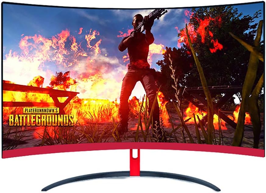 RAPLANC 27 Inch Curved 2K Gaming Monitor, 144Hz Refresh Rate, DP Port, HDMI Port, VGA Port, Flicker-Free, 1 Billion Colors