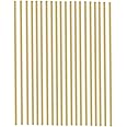 25 PC 2mm Brass Rods - 5/64" Diameter, 12" Length Lathe Bar Stock Kit