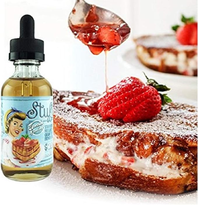 電子タバコ 電子リキッド Vapeおすすめ コスパ最強 Stuft E Juice Strawberry Stuft 60ml ストロベリー クリーム フレンチトースト ニコチン無し Usa Stuft 電子たばこ用リキッド Amazon