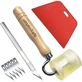 tiptopcarbon Wallpaper Smoothing Tool with Seam Roller for Contact Paper Adhesive Vinyl 8pcs/Pack
