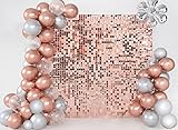 Kate Square Rose Gold Sequin Panels for Shimmer