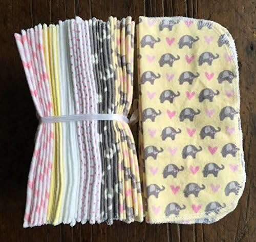 Cloth Baby Wipes Starter Kit. Set of 3 Dozen Wipes.C. Reusable Cloth Wipes. Baby Shower Gift. Eco Friendly. Reusable Cloth Napkin. Reusable Dryer Sheets. Grey Elephants