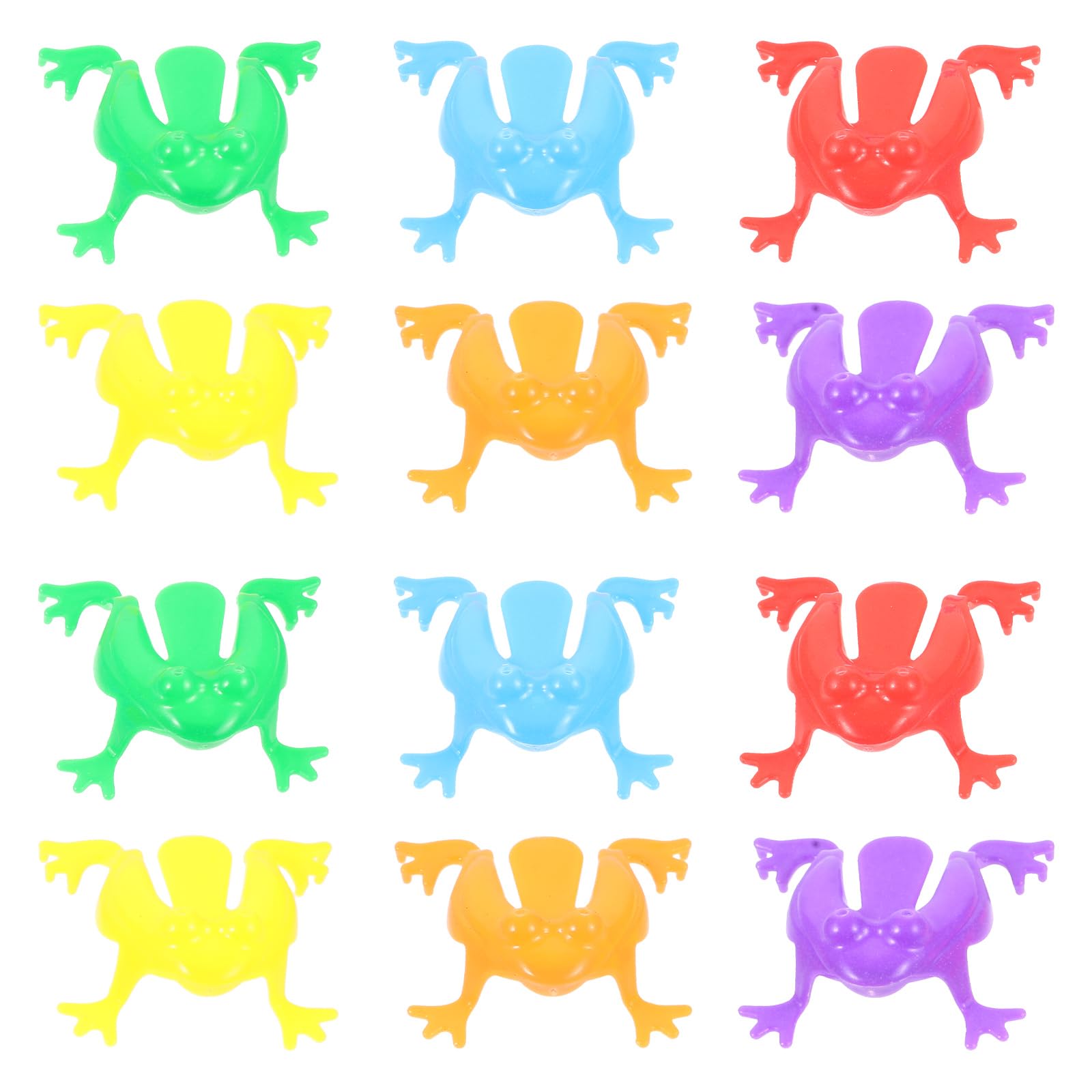 Toddmomy Jumping Frog Toy 36Pcs Plastic Mini Leap Frogs Party Favors for Kids Birthday Sensory Play Fun