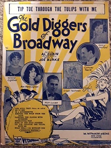 Tip Toe Through The Tulips With Me Al Dubin And Joe Burke Sheet