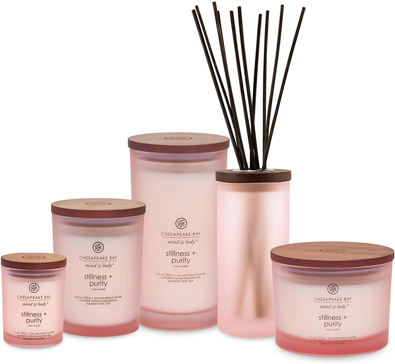 Chesapeake Bay Candle Scented Candle, Stillness + Purity (Rose Water), Medium: Home & Kitchen