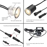 SMY Lighting 10 Pack Deck Lights 12V IP67 Warm White | Ø32mm Protect Shell view 6
