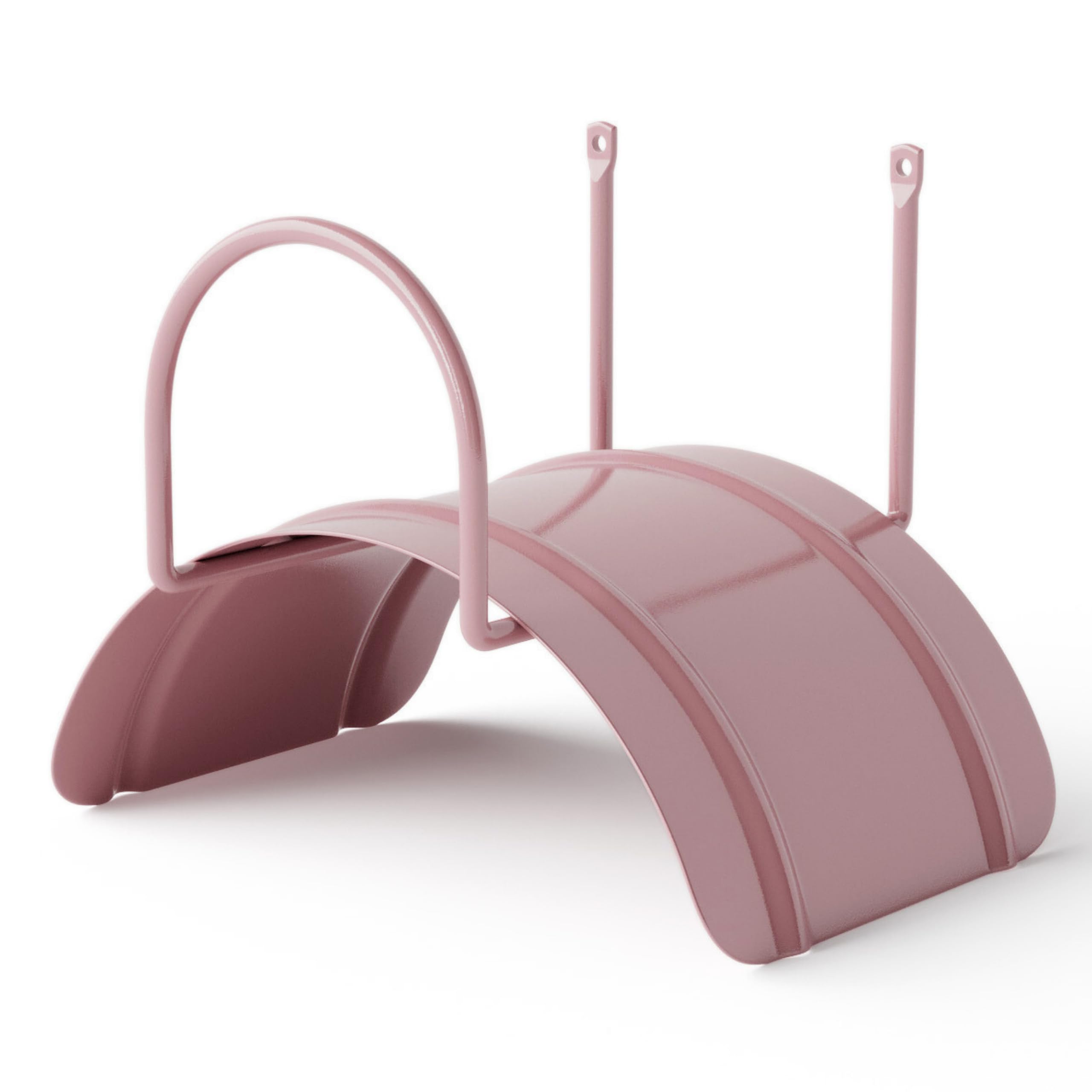 LIVLIG Hose Holder wall, Garden Hose Hanger Made of Steel, Hose Holder for Garden Hoses 1/2” up to 30m, Color: Pink