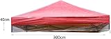 EPFHR 3m x 3m Gazebo Canopy Replacement Cover Waterproof Transparent view 2