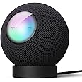 elago Stand Compatible with HomePod Mini - Proper EQ, Easier to Control with Better Indicator Visibility, Stable Mount, Anti-Slip Silicone Stand (Black)