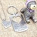 O.RIYA Stainless Steel Father Daughter Keychain Necklace Set