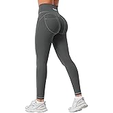 YEOREO CoreFlex Women Workout Scrunch Leggings Denim Look Gym Booty Lifting High Waist Leggings Yoga Pants