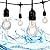 Crelitech Outdoor or Indoor LED String Lights for Patio, Garden or Backyard DÃ©cor â€“ Commercial Grade Weatherproof Build â€“ 15 Lamp-Holders â€“ Black Color â€“ Includes 4-watt 20 LED Dimmable Bulbs