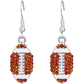 Winssigma Football Earrings, Basketball Soccer Volleyball Baseball Sports Jewelry for Women
