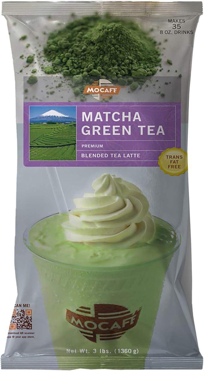 MOCAFE Matcha Green Tea Blended Tea Latte, 1.4kg Bag Amazon.co.uk Grocery
