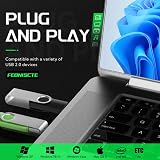 FEBNISCTE 5x 8GB USB 2.0 Flash Drives Rotatable Memory Sticks Multi-Colour view 3