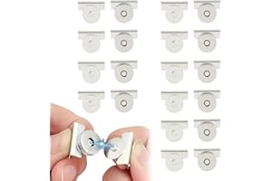 10Pairs Seamless Magnetic Buckle Clasp for Bags, Clothing and DIY Crafts, Magnetic Snaps for Purses and Totes (A-Silver)