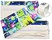 Large Capacity Pencil Wrap Roll up Case Hold for 150 Colored Pencils (NO PENCILS included), Portable Pencil Organizer Storage Holder with a Zipper Pouch for Accessiories –Paint