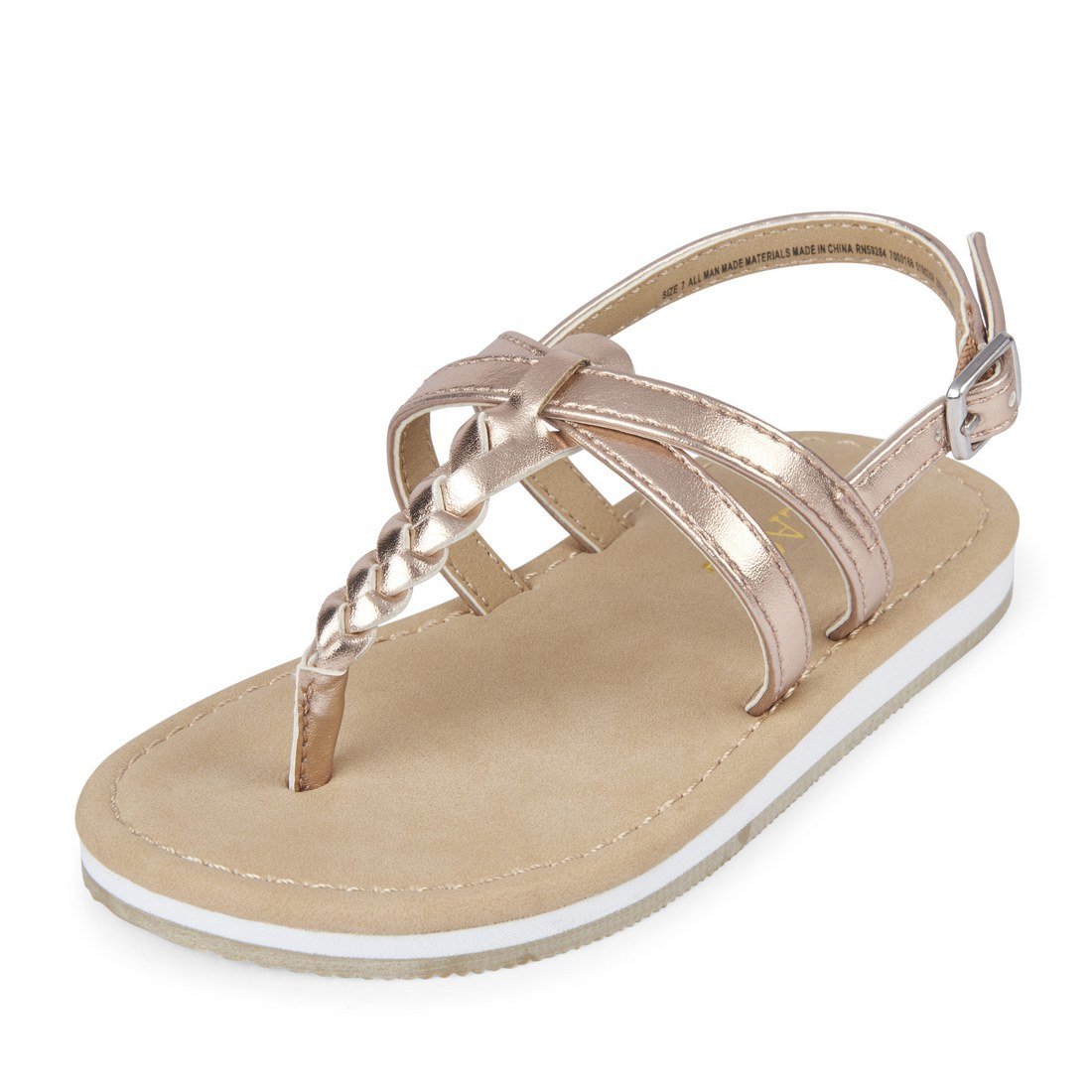 rose gold childrens sandals