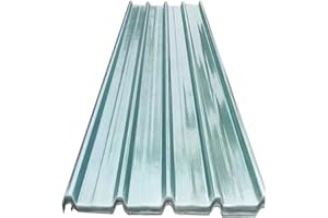 KDDEON Transparent Roof Sheet, Mute Corrugated Roofing Sheet, Heat-Insulating Fiberglass Daylighting Panels, Impact Resistanc