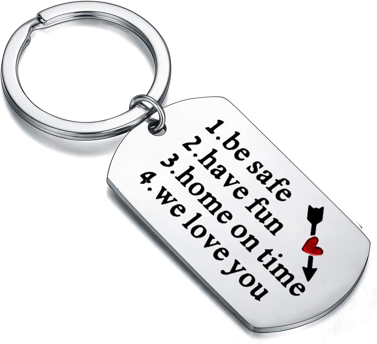 Waeceip Drive Safe Keyring Drive Safe Gifts for Men Women New Driver Gifts for Boyfriend Husband Wife Girlfriend Anniversary Wedding Gift Be Safe Have Fun Gift Father’s Day Present Be Safe Have Fun