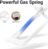 ERGOMAKER 32in Standing Desk Converter Dual Monitor White 80cm Wide view 6