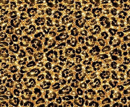 DIY 5D Diamond Painting Numbering Kit Gold Leopard Glitter Animal Cheetah Skin Tiger Fashion Africa African 12" X 16" Adult Children Rhinestone Cross Stitch Painting Kit for Home Decoration