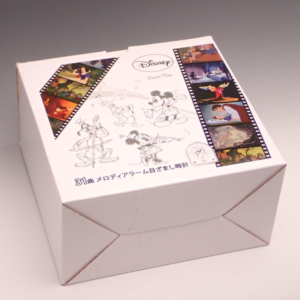Amazon Co Jp Seiko Clock セイコークロック Disneyメロディ目覚まし時計 銀色 Fd464s ホーム キッチン