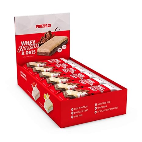 Prozis Whey Protein & Oats, Sabor Frambuesa - 12 Unidades ...