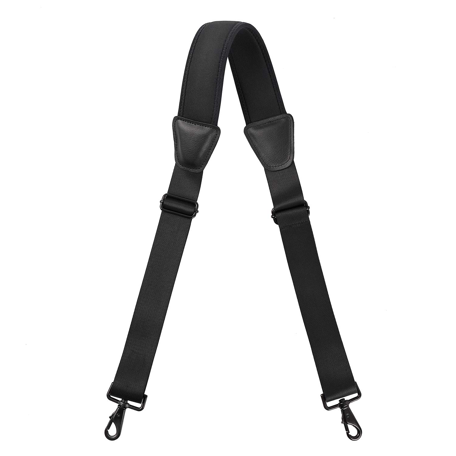 Vigorport Shoulder Strap,58" Neoprene Padded Adjustable Shoulder Bag Straps Replacement for Briefcase,Bags, Laptop with Swivel Hooks,Black