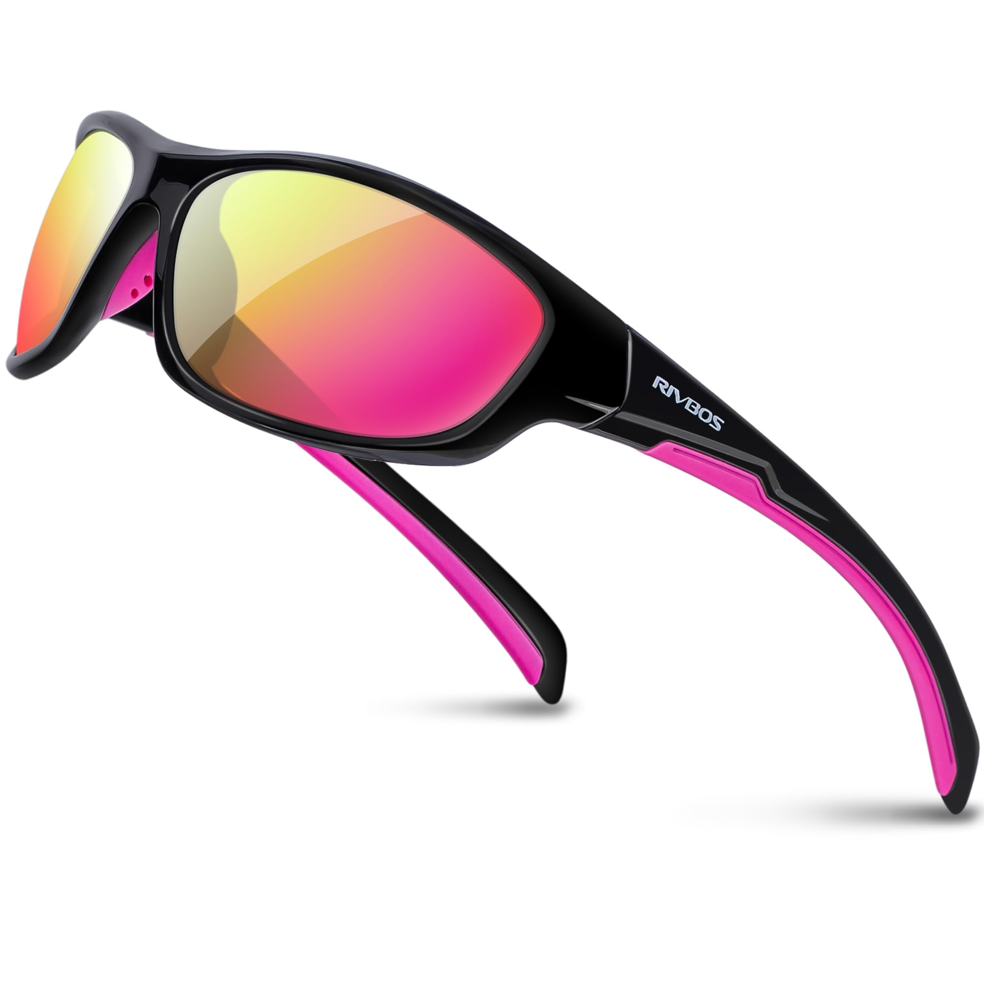 RIVBOS Polarized Sports Sunglasses Driving shades For Men TR90 Unbreakable Frame RB832