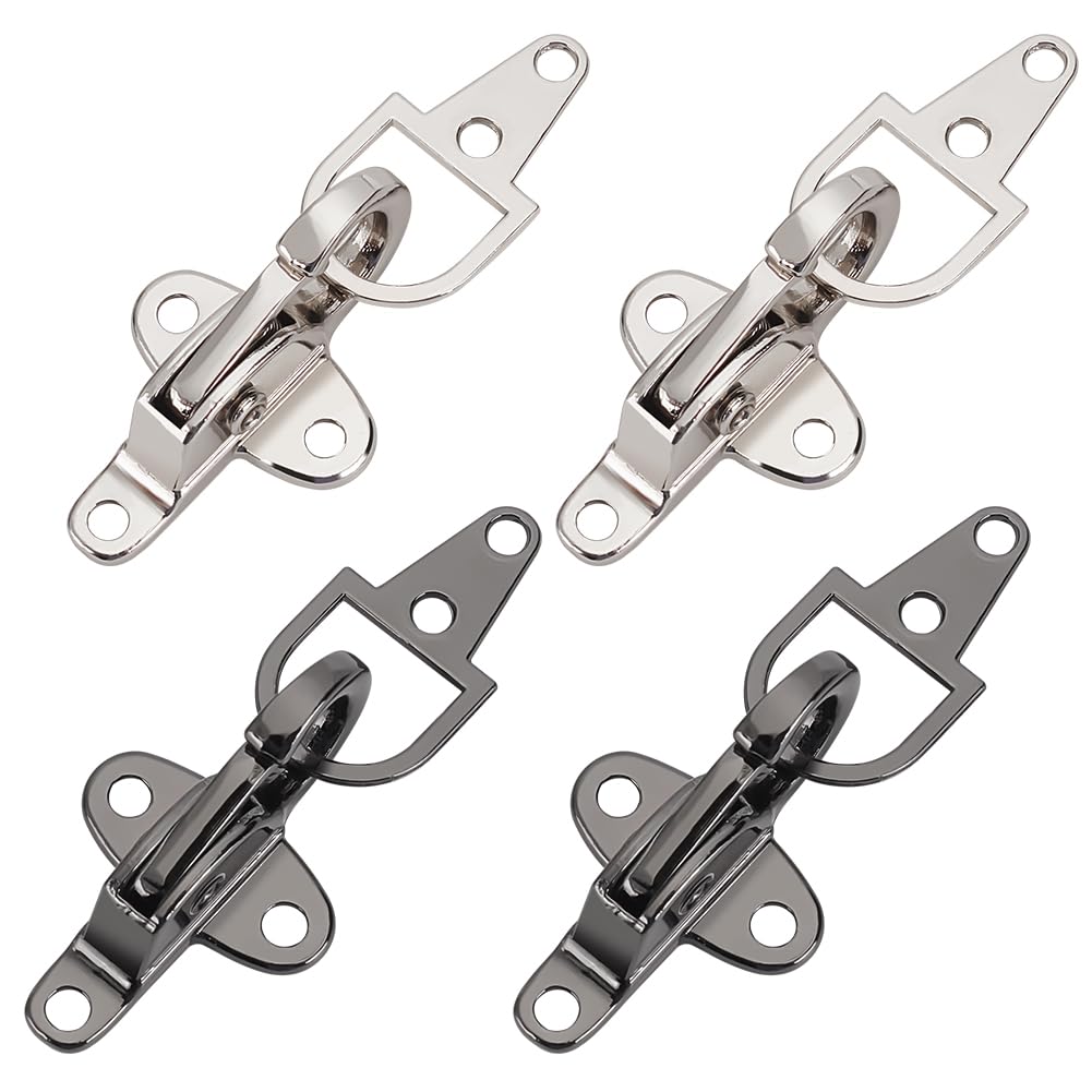 BENECREAT 4Pcs Sweater Swirl Clip Cape Cloak Clips Cardigan Collar Clips Gunmetal Platinum Shirts Dresses Shawl Lobster Clasp Clip for Coat Down Jacket Sewing Accessories