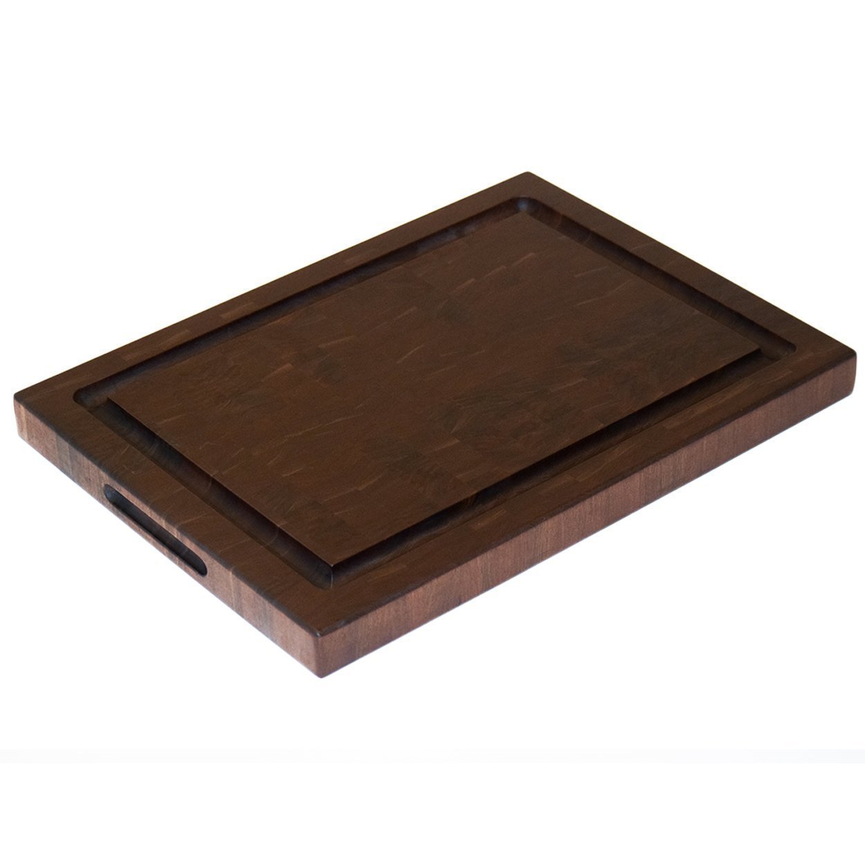 Handcrafted Fine Peruvian Walnut End Grain Cutting Board Large Reversible Chopping Block Peruvian Walnut