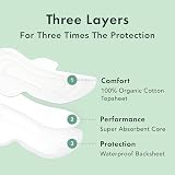 Rael Organic Cotton Cover Sanitary Towels Heavy Absorbency Large 24 view 3