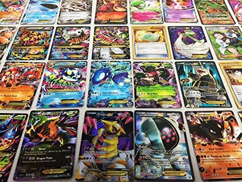 Pokemon TCG : 100 CARD LOT RARE, COM/UNC, HOLO &amp; GUARANTEED EX, MEGA OR FULL ART
