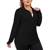 FOREYOND Womens Plus Size UPF 50+ Sun Protection Jacket Lightweight Zip Up Hoodie Cooling Long Sleeve Sun Shirts Workout