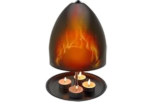 Tea Light Heater, Large Space Candle Oven with Fast Heat, Metal Radiator Tea Light Heate, Metal Tealight Stove and Oven for S