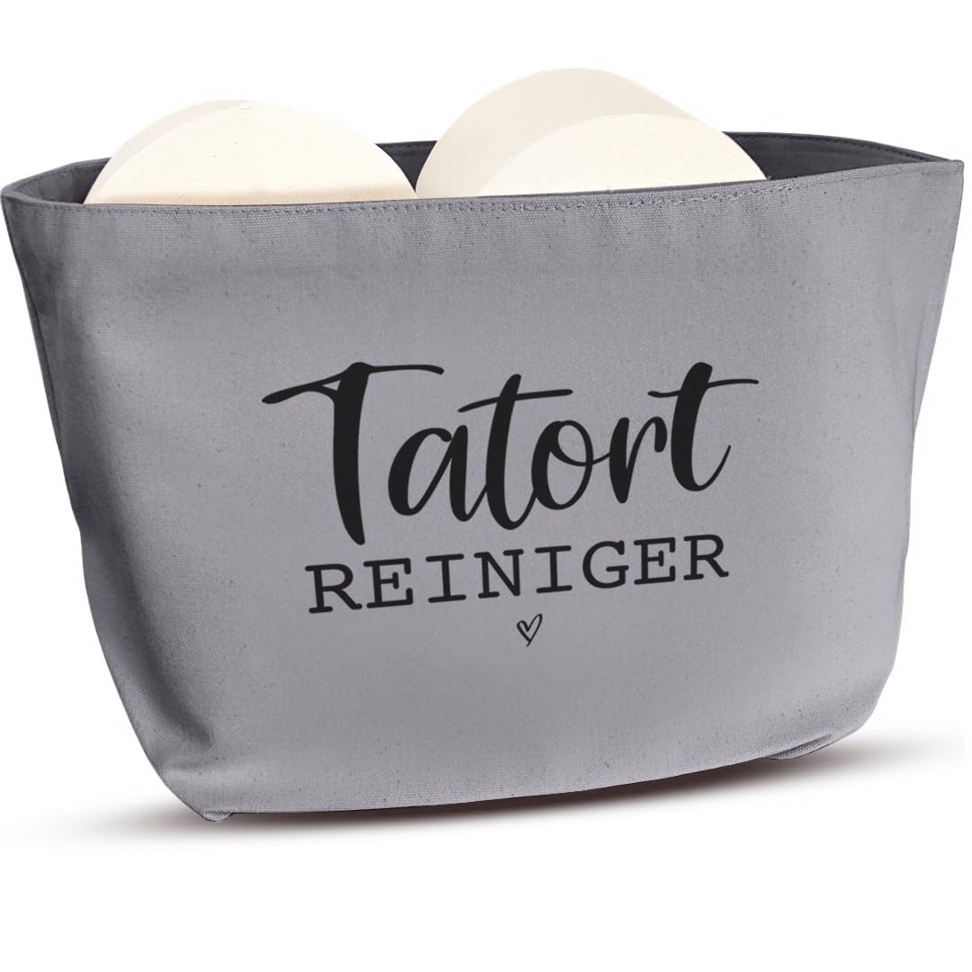 COZYINT Funny Toilet Paper Storage Grey | Space-Saving Toilet Paper Storage as a Gift or Gift Idea Toilet/Toilet | Bathroom Decoration | Toilet Paper Holder Basket (Tatort Cleaner)