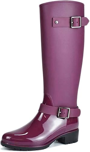 Amazon Qiage レインブーツ ロングレインブーツ 長靴 レディース 雨靴 ミドル丈 ロング丈 ミドルブーツ ロングブーツ 防水 雨の日 梅雨 軽量 通学 通勤 外出 アウトドア Pvc 完全防水 滑りにくい 疲れない やわらかい 履きやすい 雨 レインシューズ