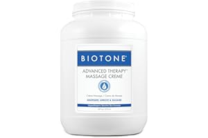 BIOTONE Advanced Therapy Massage Creme, Hypoallergenic and Fragrance-Free, Ideal Glide and Workability, Less Reapplications, Non-Greasy Finish
