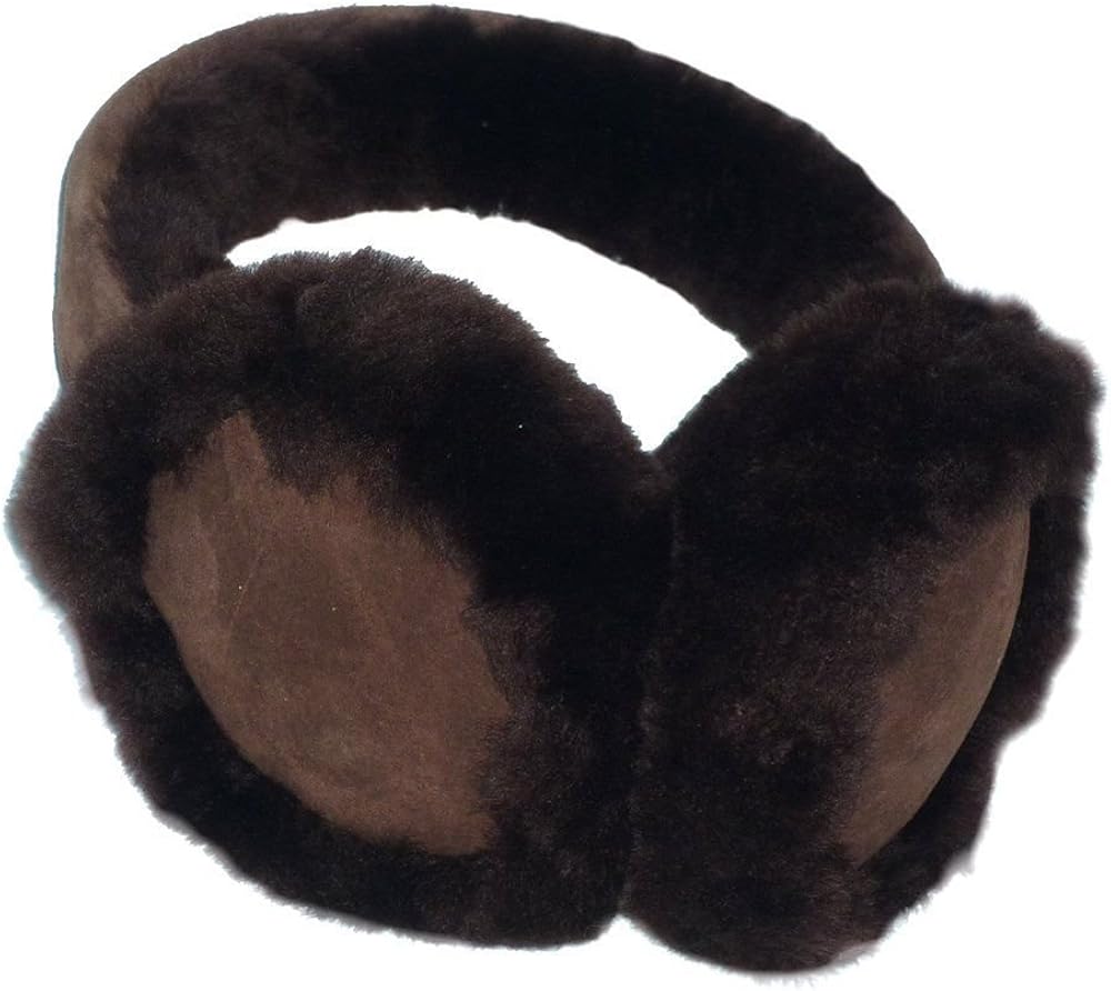 Oakgrain Genuine Sheepskin Ear Muffs, Brown, Adults Amazon.co.uk Clothing