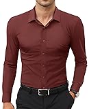 Lion Nardo Stretch Mens Dress Shirts Long Sleeve