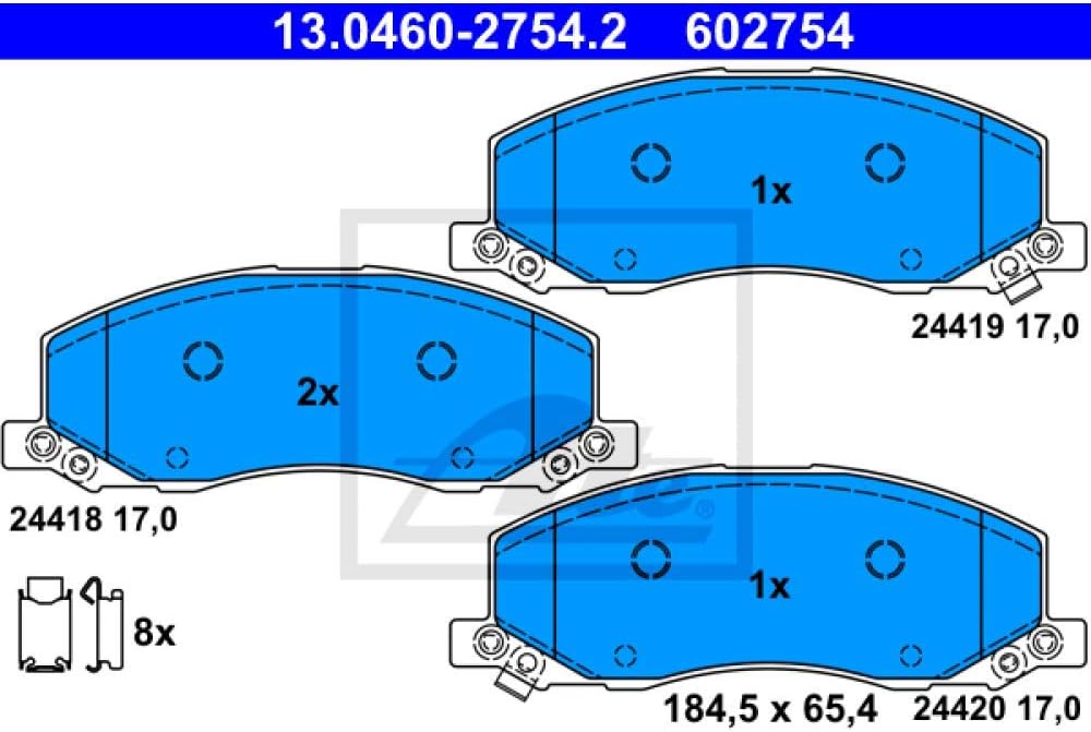 ATE 13.0460-2754.2 Brake Pads