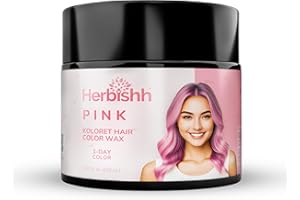 Herbishh Temporary Hair Color Wax 150g (Pink)