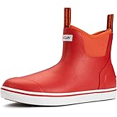 SUREWAY Women's Ankle Fishing Deck Boots for Women,Short Waterproof Neoprene Rubber Rain Boots,Lightweight Garden Work Shoes for Women,Upgraded Slip Resistant,Durable Comfortable