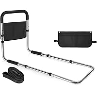 Bed Rails for Elderly Adults, Assist Safety for Seniors with Storage Pocket & Non-Slip Handle, Bed Side Rail Bed Rails Withou
