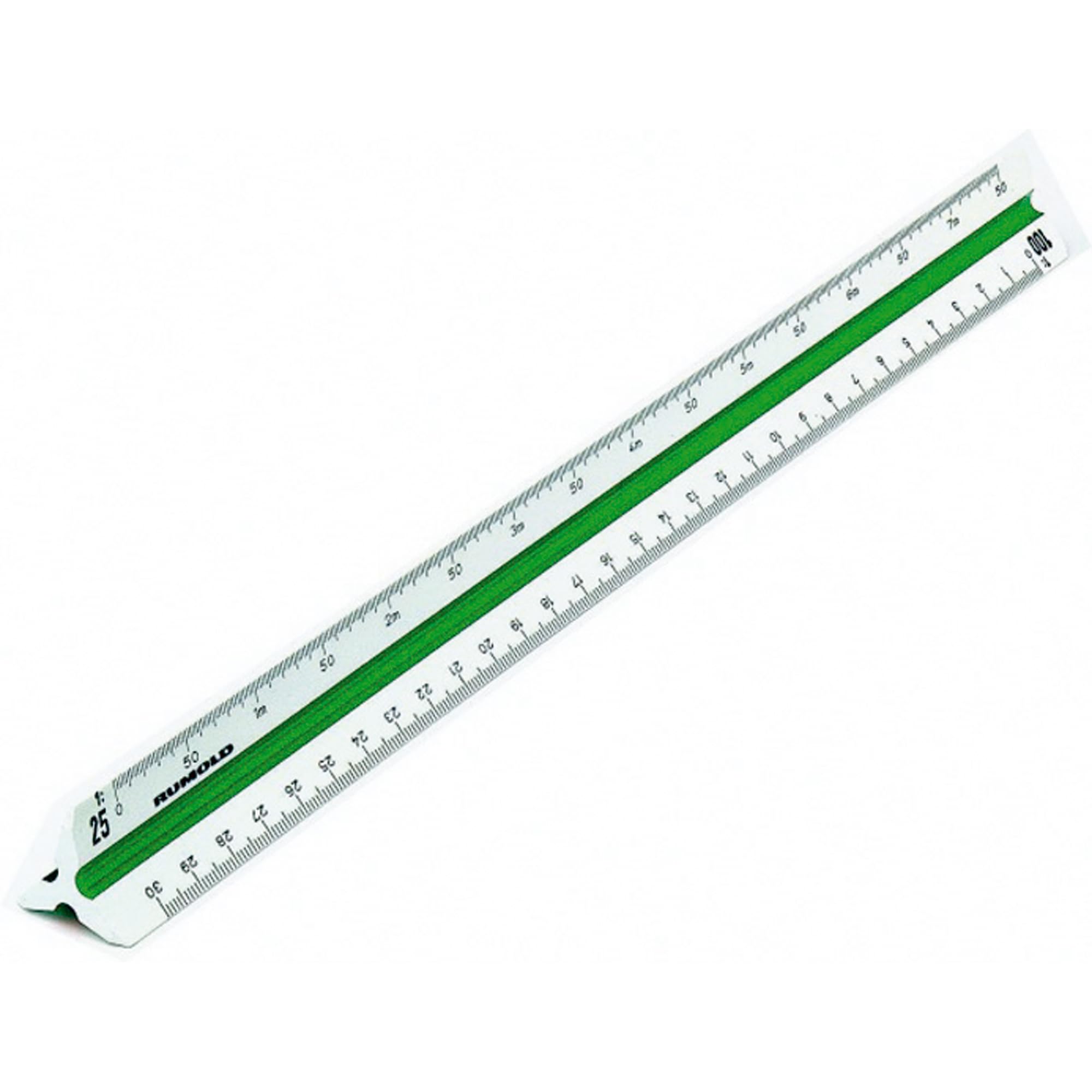 Rumold Triangular Ruler 150/150KE/DIN/30 30 cm White Plastic Engineer DIN