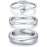 Chunky Gold Bangle Bracelets for Women Trendy 14K Gold Plated Cuff Bracelets Stack, Dainty Bracelet Sets Fashion Jewelry Gift